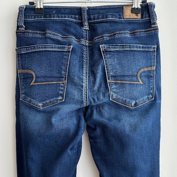 American Eagle Outfitters Hi-Rise Jegging, Dark Wash Skinny Jeggings, Size 4 - Picture 14 of 16